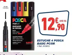 Bureau Vallée POSCA Estuche 4 basic pc5m oferta