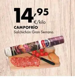 Supermercados Lupa CAMPOFRÍO Salchichón Gran Serrano oferta