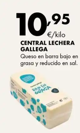 Supermercados Lupa CENTRAL LECHERA GALLEGA Queso en barra bajo en grasa y reducido en sal oferta