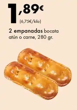 Supermercados Lupa 2 empanadas bocata atún o carne oferta