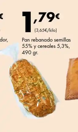 Supermercados Lupa Pan rebanado semillas 55% y cereales oferta