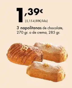 Supermercados Lupa 3 napolitanas de chocolate oferta
