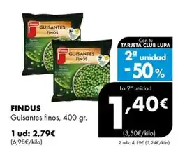 Supermercados Lupa FINDUS Guisantes finos oferta