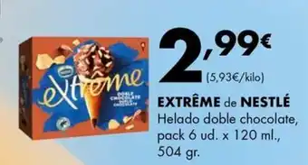 Supermercados Lupa EXTRÊME de NESTLÉ Helado doble chocolate oferta