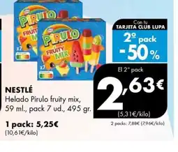 Supermercados Lupa NESTLE Helado Pirulo fruity mix oferta
