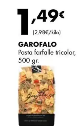 Supermercados Lupa GAROFALO Pasta farfalle tricolor oferta