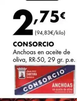 Supermercados Lupa CONSORCIO Anchoas en aceite de oliva oferta