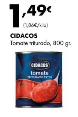 Supermercados Lupa CIDACOS Tomate triturado oferta