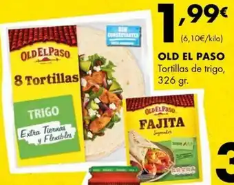 Supermercados Lupa OLD EL PASO Tortillas de trigo oferta