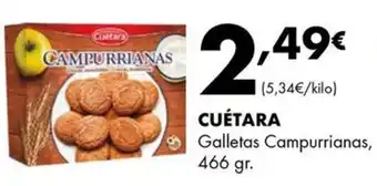 Supermercados Lupa CUÉTARA Galletas Campurrianas oferta