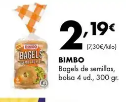 Supermercados Lupa BIMBO Bagels de semillas oferta