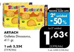 Supermercados Lupa ARTIACH Galletas Dinosaurus oferta