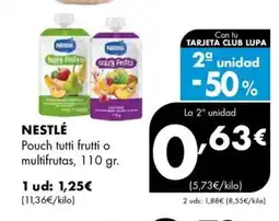 Supermercados Lupa NESTLÉ Pouch tutti frutti o multifrutas oferta
