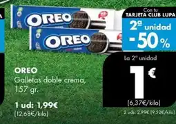 Supermercados Lupa OREO Galletas doble crema oferta