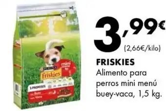 Supermercados Lupa FRISKIES Alimento para perros mini menú oferta