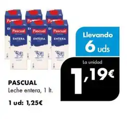 Supermercados Lupa PASCUAL Leche entera oferta
