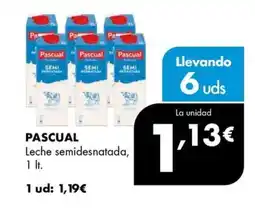 Supermercados Lupa PASCUAL Leche semidesnatada oferta