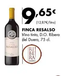 Supermercados Lupa FINCA RESALSO Vino tinto, D.O. Ribera del Duero oferta