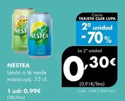 Supermercados Lupa NESTEA Limón o té verde maracuyá oferta