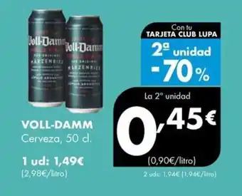 Supermercados Lupa VOLL-DAMM Cerveza oferta