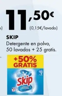 Supermercados Lupa SKIP Detergente en polvo oferta