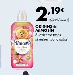 Supermercados Lupa ORIGINS de MIMOSÍN Suavizante rosas silvestres, 50 lavados oferta