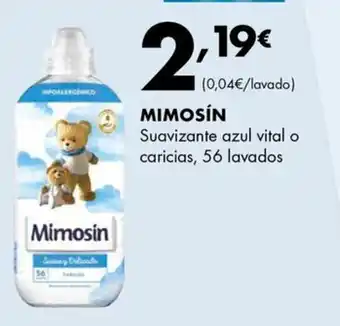 Supermercados Lupa MIMOSÍN Suavizante azul vital o caricias, 56 lavados oferta