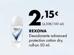 Supermercados Lupa REXONA Desodorante advanced protection cotton dry oferta