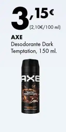 Supermercados Lupa AXE Desodorante Dark Temptation oferta