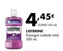 Supermercados Lupa LISTERINE Enjuague cuidado total oferta
