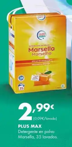 Supermercados Lupa PLUS MAX Detergente en polvo Marsella oferta