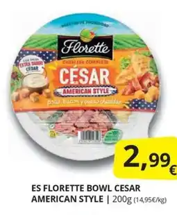 Supermercados MAS Es florette bowl cesar american style oferta