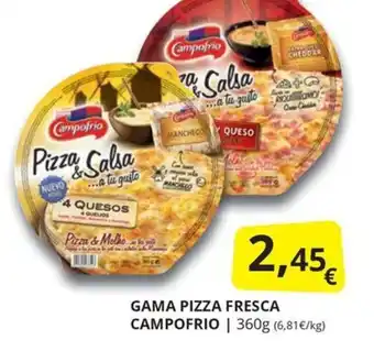 Supermercados MAS CAMPOFRIO Gama pizza fresca oferta