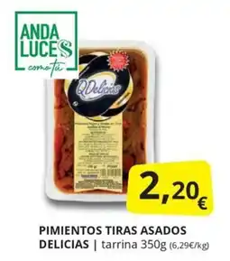 Supermercados MAS DELICIAS Pimientos tiras asados oferta