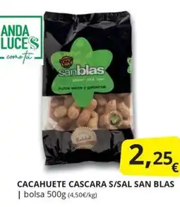 Supermercados MAS SAN BLAS Cacahuete cascara s/sal oferta