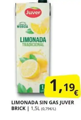 Supermercados MAS Limonada sin gas juver brick oferta