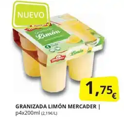 Supermercados MAS Granizada limón mercader oferta