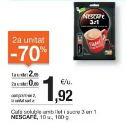 BonpreuEsclat NESCAFÉ Cafè soluble amb llet i sucre 3 en 1 oferta