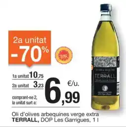 BonpreuEsclat TERRALL Oli d'olives arbequines verge extra oferta