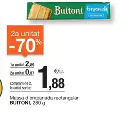 BonpreuEsclat BUITONI Massa d'empanada rectangular oferta