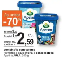BonpreuEsclat ARLA Formatge a daus original o sense lactosa oferta