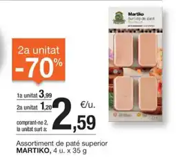 BonpreuEsclat MARTIKO Assortiment de paté superior oferta
