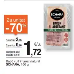 BonpreuEsclat SCHARA Bacó cuit i fumat natural oferta