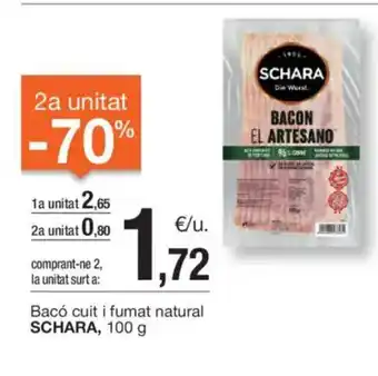 BonpreuEsclat SCHARA Bacó cuit i fumat natural oferta