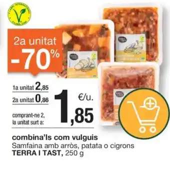 BonpreuEsclat TERRA I TAST Samfaina amb arròs, patata o cigrons oferta