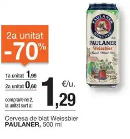BonpreuEsclat PAULANER Cervesa de blat Weissbier oferta