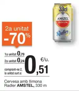 BonpreuEsclat AMSTEL Cervesa amb llimona Radler oferta