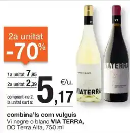 BonpreuEsclat VIA TERRA Vi negre o blanc DO Terra Alta oferta