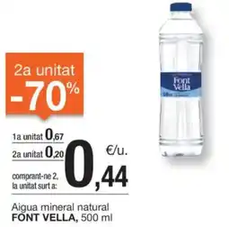 BonpreuEsclat FONT VELLA Aigua mineral natural oferta