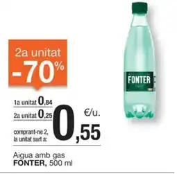 BonpreuEsclat FONTER Aigua amb gas oferta
